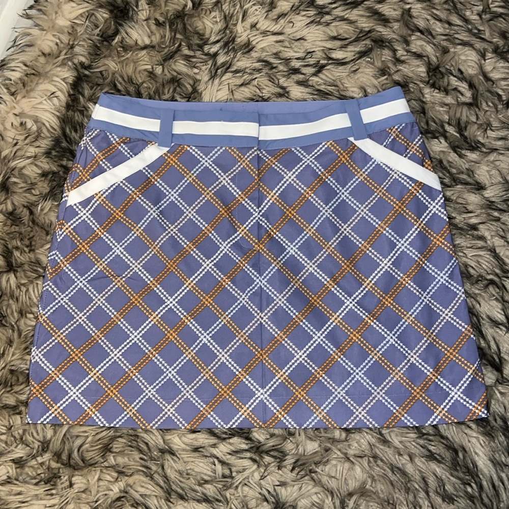 Nike Performance Golf Skort Purple Pin Stripe